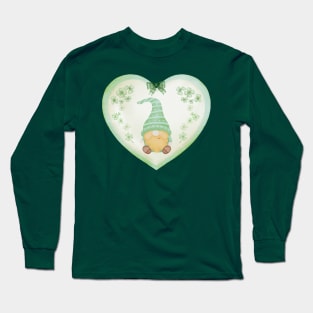 Irish Heart Gnome Long Sleeve T-Shirt